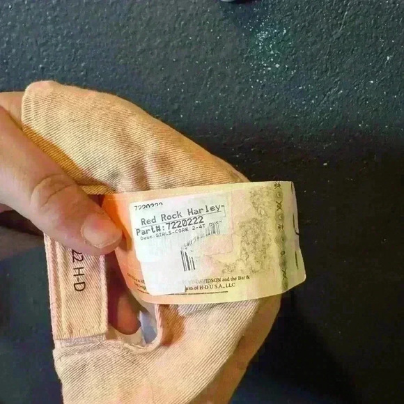 Girls Harley Davidson Hat Peach 2-4 T - Picture 3 of 4